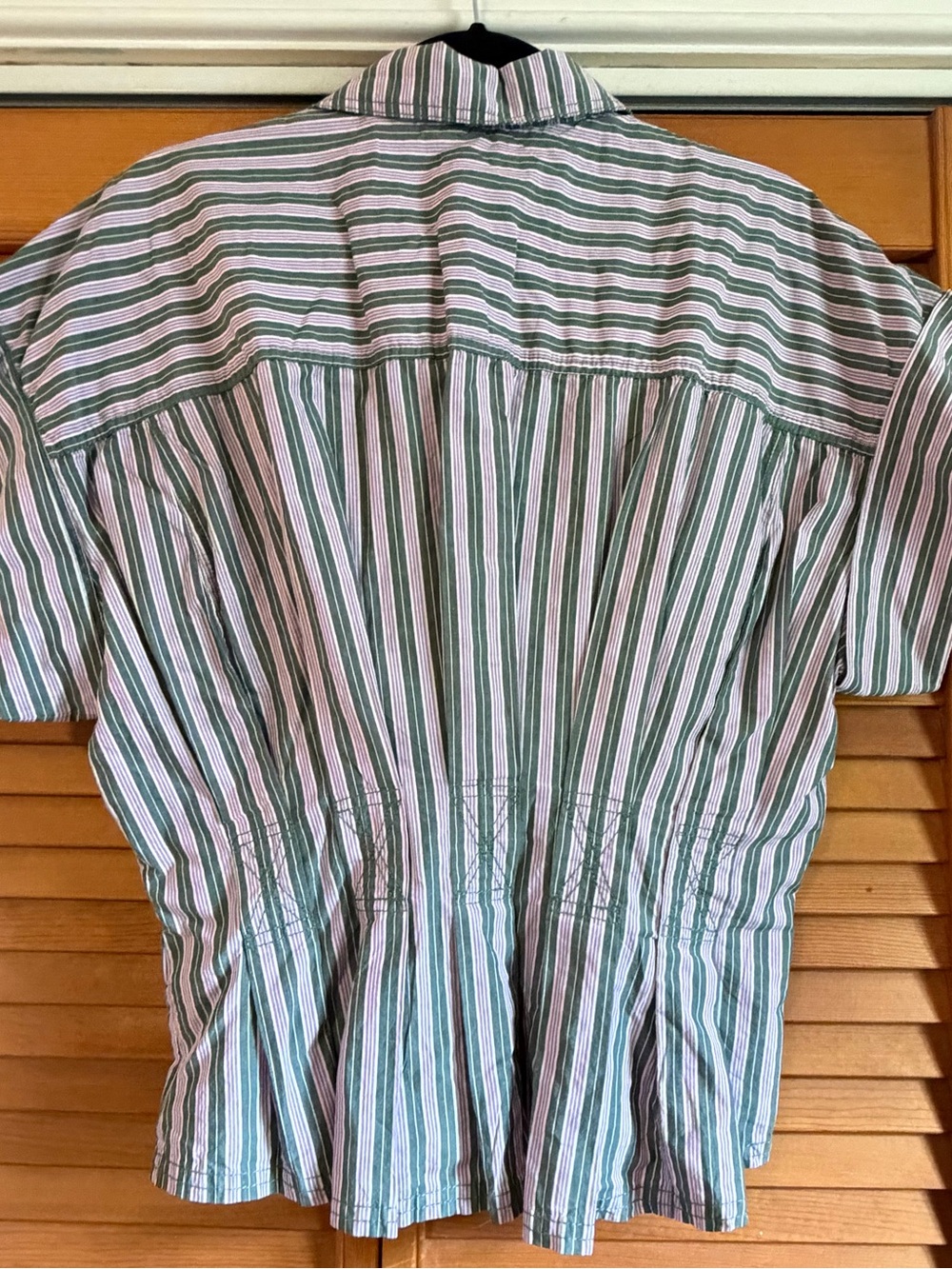 Pilcro Anthropologie Striped Cinched Waist Button Down Top S - Picture 3 of 5